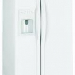 Amana 22 cu.ft. side by side with textured finish and i...