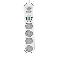LDNIO 4 Outlet, 4 USB Smart Power Strip ...