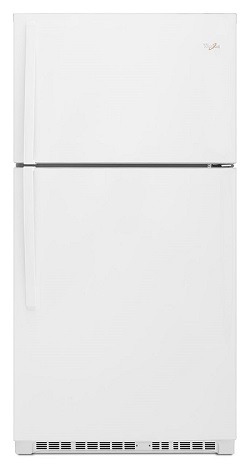 Whirlpool 22.4 cu ft Top Mount Refrigerator in White